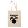 Tote Bag Beige J’peux pas j’ai Karaté