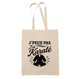 Tote Bag Beige J’peux pas j’ai Karaté