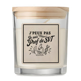 Bougie Parfumée Vanille J’peux pas je suis Prof de SVT