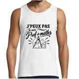 Débardeur Homme J’peux pas je suis Prof de maths