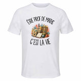 T-shirt de Sport Homme Être prof de maths c'est la vie