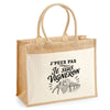 Sac Cabas Jute avec Poche J’peux pas je suis Vigneron