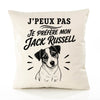 Housse de Coussin J’peux pas je préfère mon Jack Russell