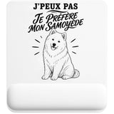 Tapis de Souris J’peux pas je préfère mon Samoyède