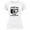 T-shirt de Sport Femme J’peux pas je suis Femme de chambre