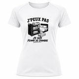 T-shirt de Sport Femme J’peux pas je suis Femme de chambre