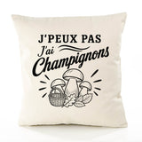 Housse de Coussin J’peux pas j’ai Champignons