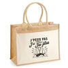 Sac Cabas Jute avec Poche J’peux pas j’ai Jiu-jitsu