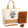 Coffret Cadeau J’peux pas je suis Imprimeur – Sac jute, carnet, stylo, porte-clés et marque-page