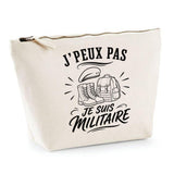 Trousse Beige J’peux pas je suis Militaire