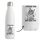 Gourde Isotherme J’peux pas je préfère mon Maine Coon