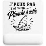 Tapis de Souris J’peux pas j’ai planche à voile J'peux pas minimaliste