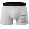Boxer Homme J’peux pas je préfère mon Bull Terrier – Impression devant