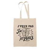 Tote Bag Beige J’peux pas j’ai les Potes