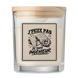 Bougie Parfumée Vanille J’peux pas je suis Ingénieur