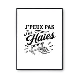 Poster J’peux pas j’ai Haies