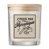 Bougie Parfumée Vanille J’peux pas j’ai Mécanique