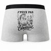 Boxer Homme J’peux pas je pars en Camargue – Impression au dos