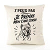 Housse de Coussin J’peux pas je préfère mon Cane Corso