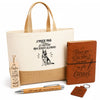 Coffret Cadeau J’peux pas je préfère mon Berger Allemand – Sac jute, carnet, stylo, porte-clés et marque-page