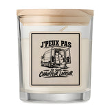 Bougie Parfumée Vanille J’peux pas je suis Chauffeur livreur