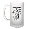 Verre à Bière J’peux pas je préfère mon Cane Corso