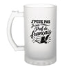 Verre à Bière J’peux pas je suis Prof de français