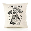 Housse de Coussin J’peux pas je préfère mon Norvégien