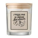 Bougie Parfumée Vanille J’peux pas je préfère mon Axolotl
