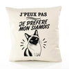 Housse de Coussin J’peux pas je préfère mon Siamois
