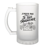 Verre à Bière J’peux pas je suis Maraîcher