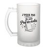 Verre à Bière J’peux pas je suis Prof des écoles