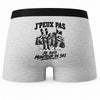 Boxer Homme J’peux pas je suis Moniteur de ski – Impression au dos