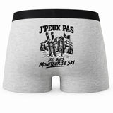 Boxer Homme J’peux pas je suis Moniteur de ski – Impression au dos