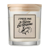 Bougie Parfumée Vanille J’peux pas je préfère les Requins