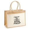 Sac Cabas Jute avec Poche J’peux pas j’ai Point de croix