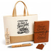 Coffret Cadeau J’peux pas je pars à New York – Sac jute, carnet, stylo, porte-clés et marque-page