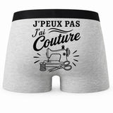 Boxer Homme J’peux pas j’ai couture J'peux pas minimaliste