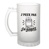 Verre à Bière J’peux pas j’ai Bougies