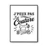 Poster J’peux pas j’ai Couture