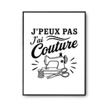 Poster J’peux pas j’ai Couture