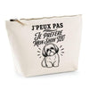 Trousse Beige J’peux pas je préfère mon Shih Tzu