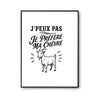 Poster J’peux pas je préfère ma Chèvre