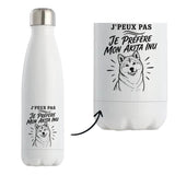 Gourde Isotherme J’peux pas je préfère mon Akita Inu