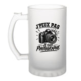 Verre à Bière J’peux pas je suis Photographe
