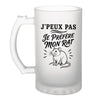Verre à Bière J’peux pas je préfère mon Rat