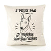 Housse de Coussin J’peux pas je préfère mon Bull Terrier