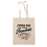 Tote Bag Beige J’peux pas j’ai Parachute
