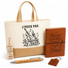 Coffret Cadeau J’peux pas je préfère le Jazz – Sac jute, carnet, stylo, porte-clés et marque-page
