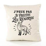 Housse de Coussin J’peux pas je préfère les Renards
